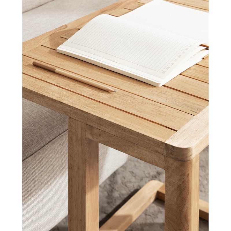 Kate and Laurel Slayton Wood C Table - 24x16x26
