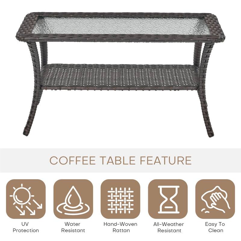 Outdoor Conversation Sets 2 Sectional Sofa Furniture