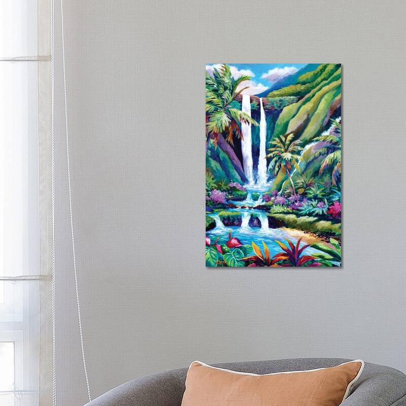 iCanvas "Paradise Falls" by John Clark Canvas Print - 26x18x1.5