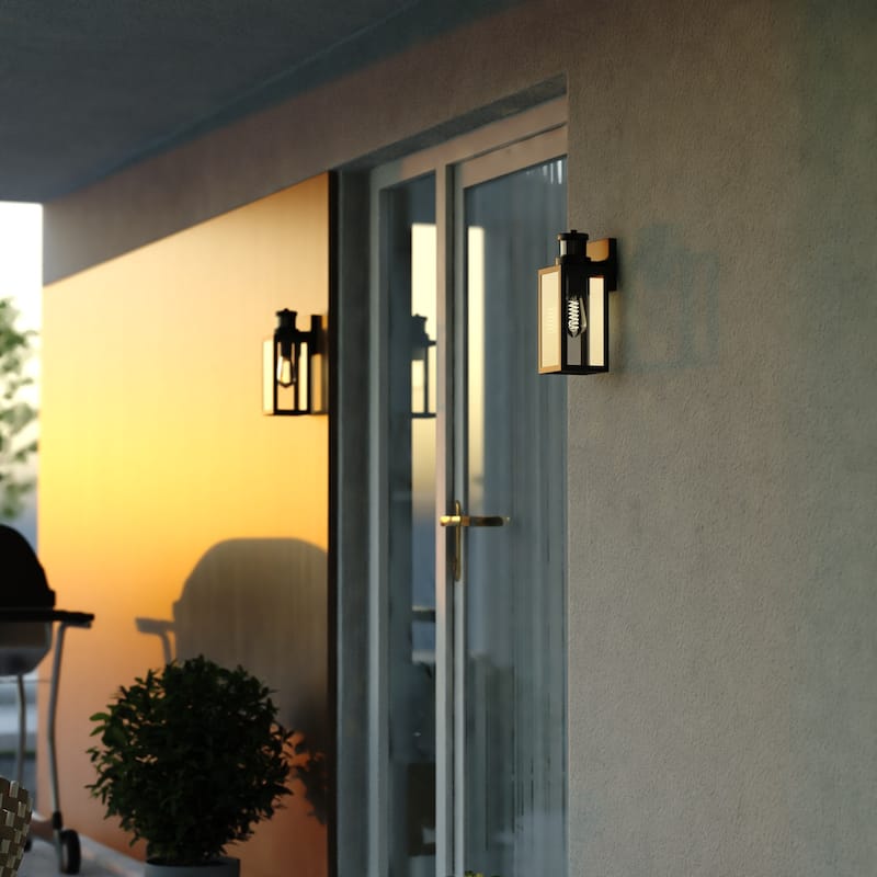 Vaxcel Lighting T0736 Lombard 13" Tall Outdoor Wall Sconce with Clear