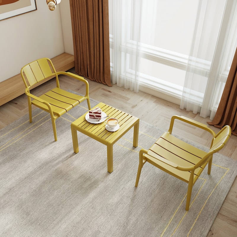 Indoor/Outdoor Multi-Purpose Furniture for Living Room - Brick Yellow