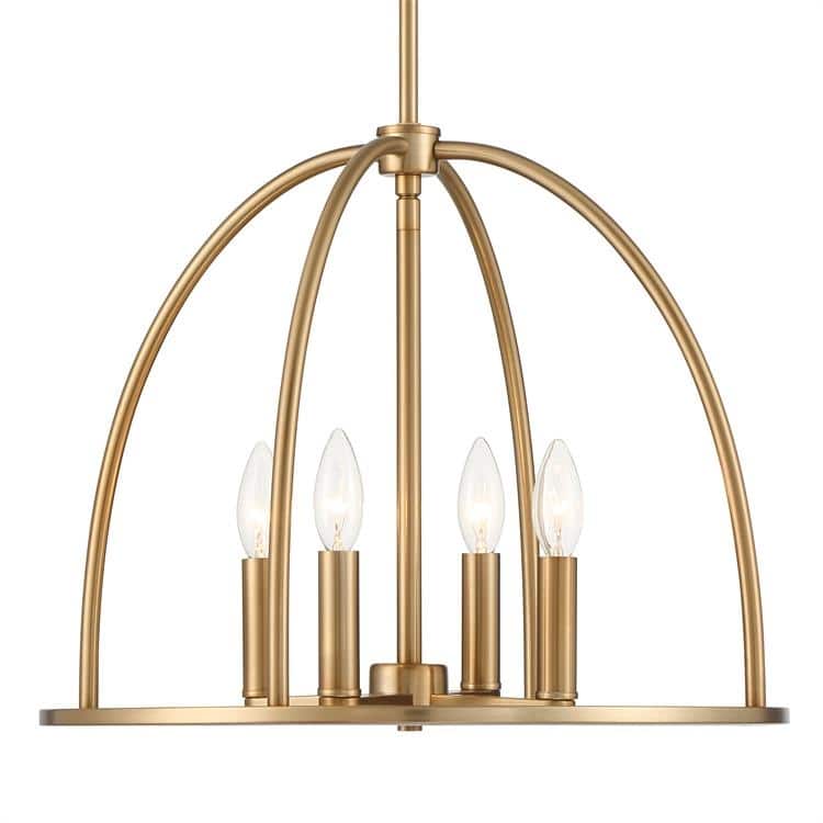 Abbott 4 Light Vibrant Gold Chandelier - 18.25'' W x 14.75'' H