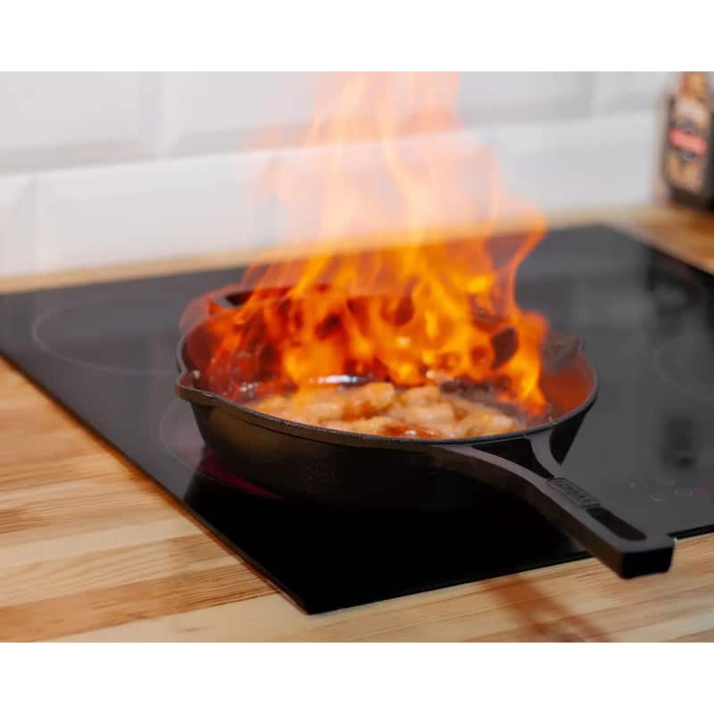 Brizoll 9.4" Cast Iron Skillet - Black