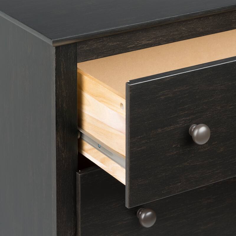 Copper Grove Periyar Washed Black 5-drawer Chest