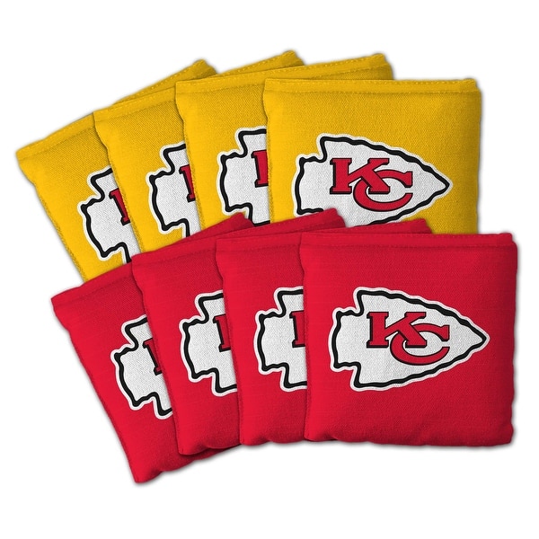 slide 2 of 5, Kansas City Chiefs NFL Dual Sided Pro Stop & Slide Cornhole Bags