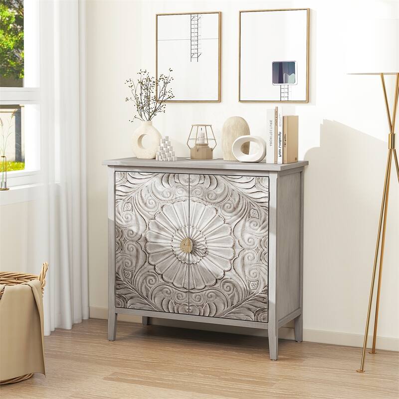 2 Door Cabinet,Suitable for Bedroom, Living Room, Study