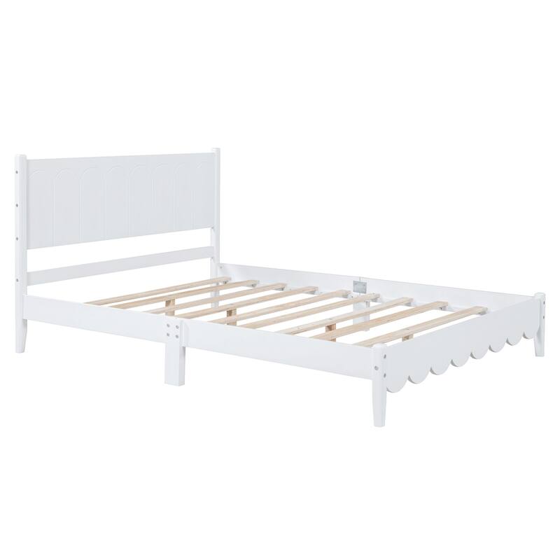 Vintage Style Platform Bed Frame