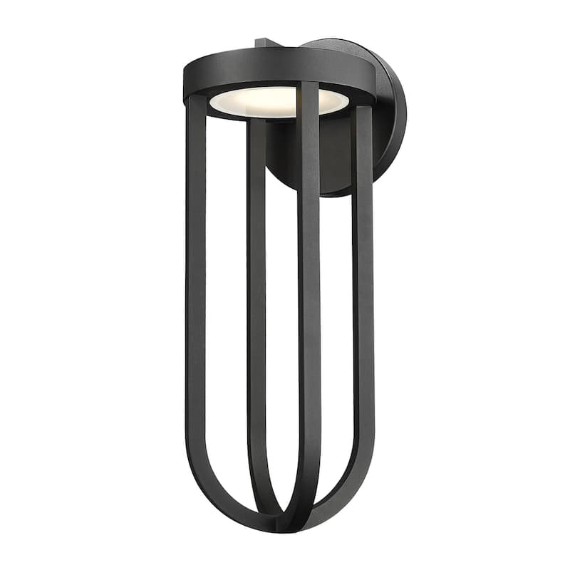 Z-Lite 5005B-LED Leland 24" Tall Marine Grade Outdoor Wall Sconce - Sand Black
