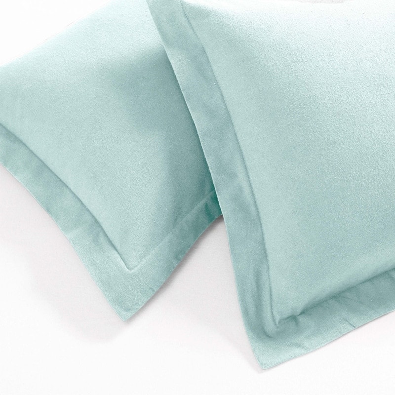 Superior Classic Solid Flannel Cotton Duvet Cover Set