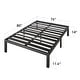 preview thumbnail 22 of 20, Titan C Heavy Duty Steel Platform Bed By Crown Comfort