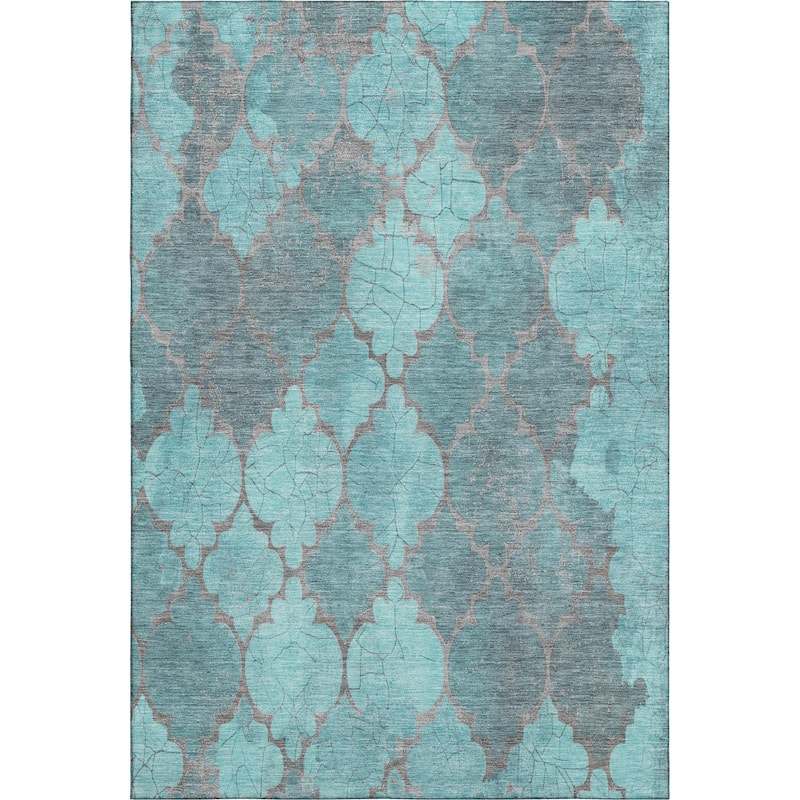 Premium Washable Super Soft Modern Trellis Mayfield Rug
