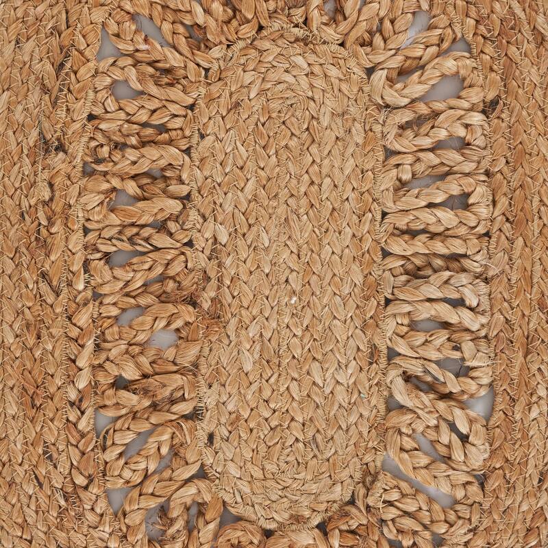 Sevita Natural Fiber Braided Border Jute Table Runner - 16" x 80"