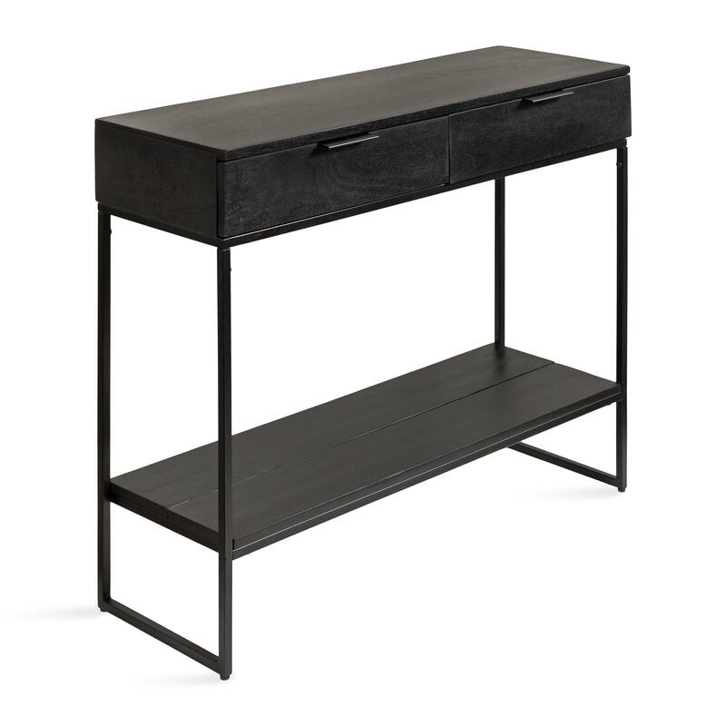 Kate and Laurel Malone Wood and Metal Console Table