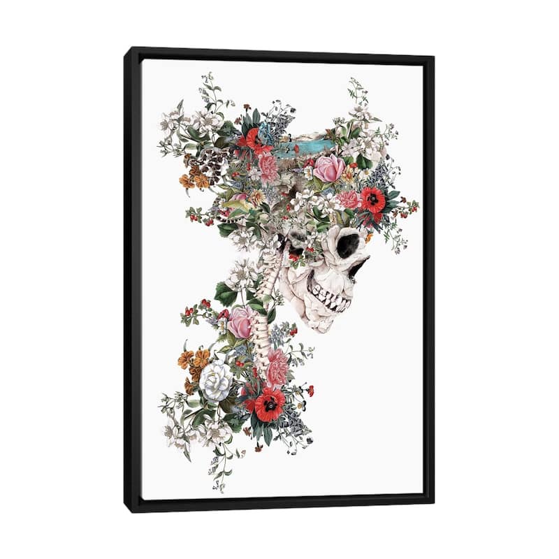 iCanvas "Skull Queen" by Riza Peker Framed Canvas Print - Black - 40x26