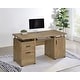 preview thumbnail 2 of 31, Tracy 55-inch 2-drawer Office Computer Desk Mango