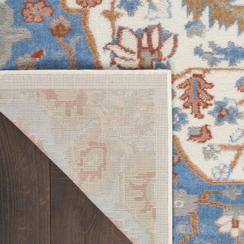 Kamal Power Loomed Floral Traditional Non Skid Area Rug By HomeRoots - 118' X '94' X '0.25