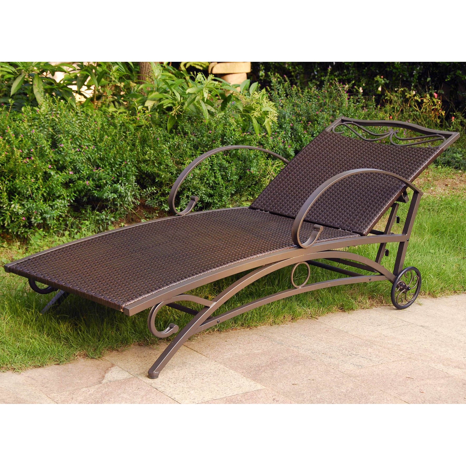 Valencia Resin Wicker Adjustable Chaise Lounge for Outdoor Relaxation  -image