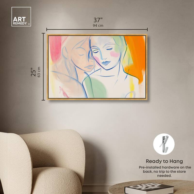 Brushstroke Bond Canvas by Art Remedy