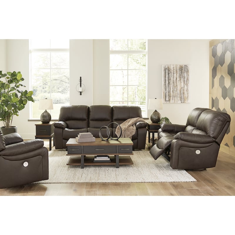 Signature Design by Ashley Leesworth 3-Piece Upholstery Package - 88"W x 41"D x 41"H - Brown