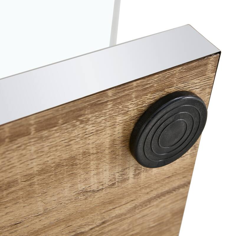 Rectangular Coffee Table withTempered Glass Tabletop