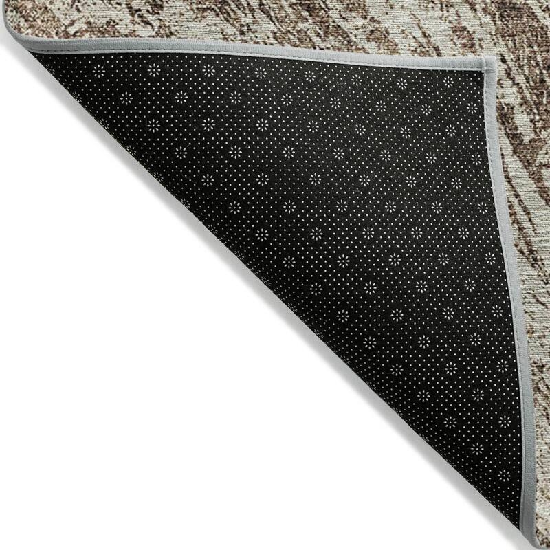 Machine Washable Indoor/ Outdoor Modern Abstract Chantille Rug