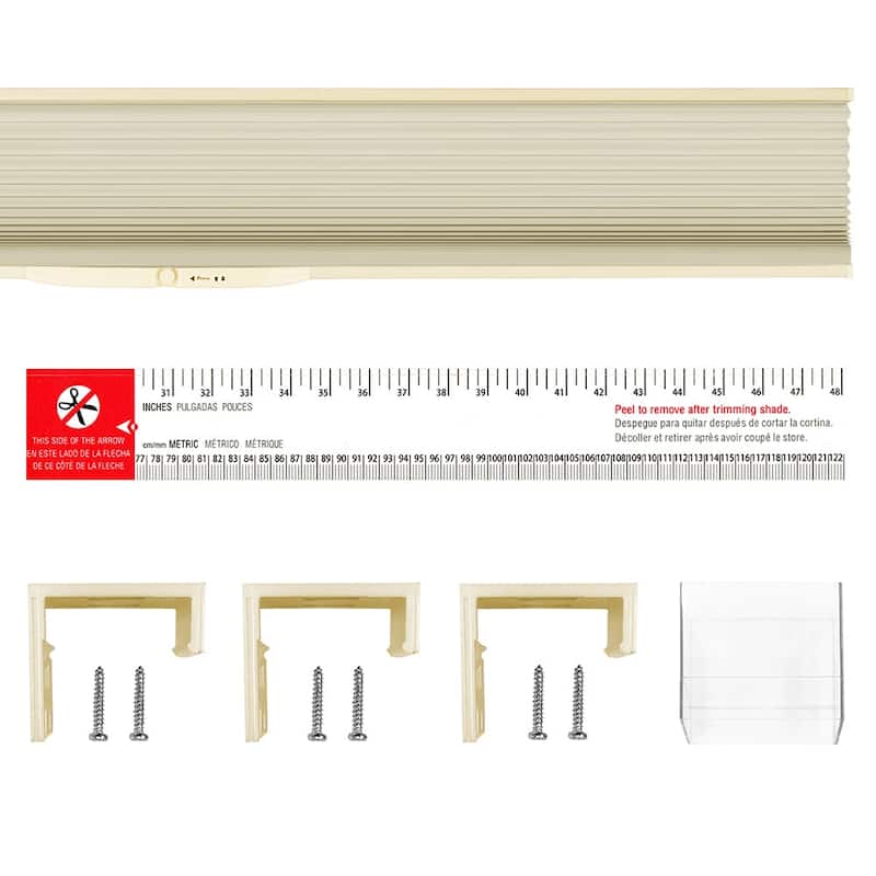 Lumi Cordless White/ Ivory Honeycomb POP Shades Room Darkening