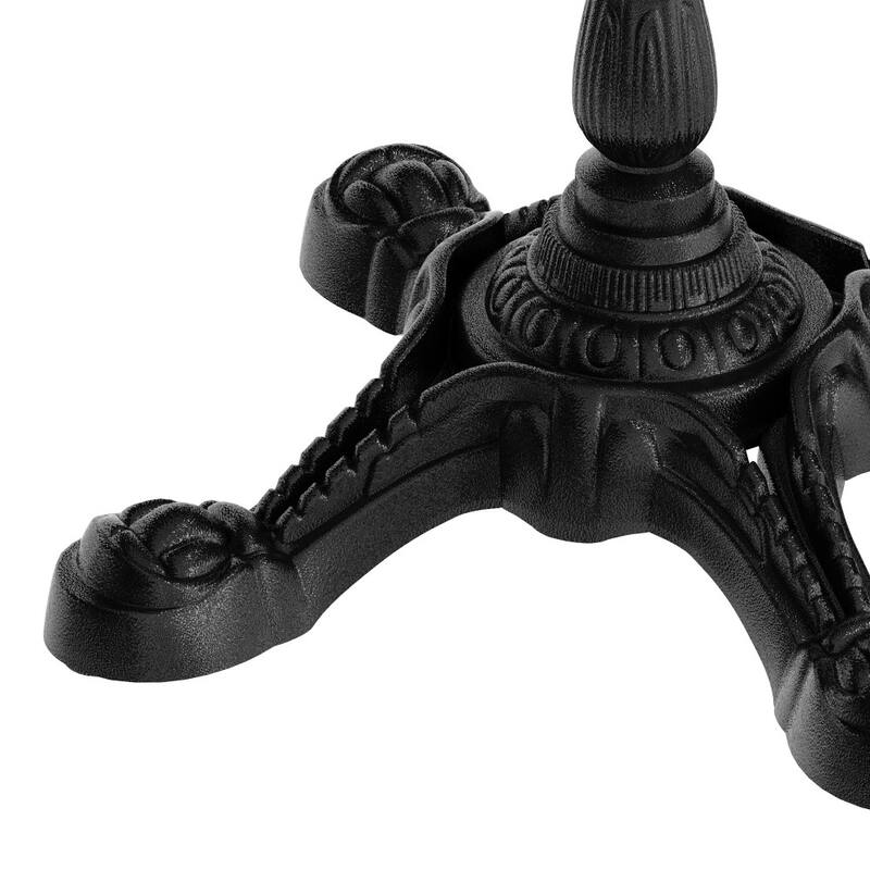 Commercial Indoor/Outdoor Cast Iron Bistro Table Base - 22.75"W x 22.75"D x 28.25"H