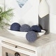 preview thumbnail 10 of 16, Jute Coastal Orbs & Vase Filler (Set of 4) - S/4 4"W, 4"H Blue