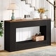 preview thumbnail 27 of 32, Modern Console Table, 55-Inch Wood Entryway Table with Storage