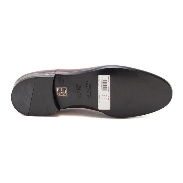 versace slippers burgundy