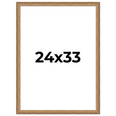 24x33 Frame Red Solid Wood Picture Frame Width 1.75 Inches | Interior Frame Depth 1 13/16 Inches