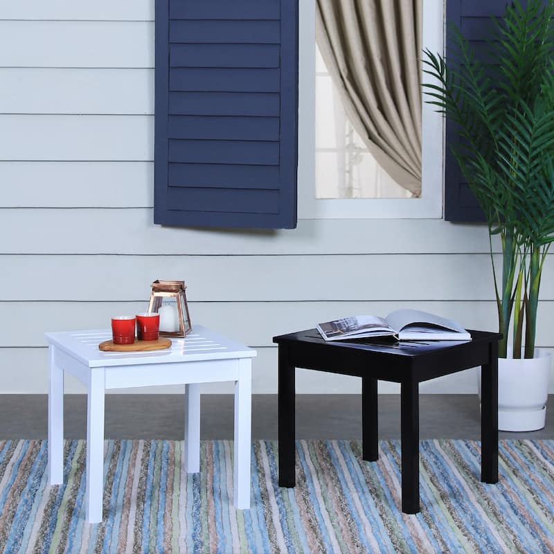 Cambridge Casual Alston Square Wood Outdoor Side Table