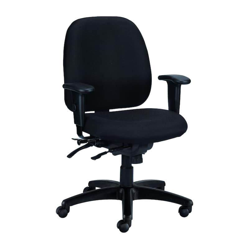 Eurotech Seating 4x4 SL Seat Slider Swivel Chair - Black