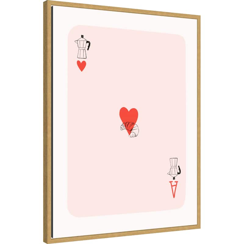 Card by Elizabeth C (23 x 30 in.), Framed Canvas Wall Art Print