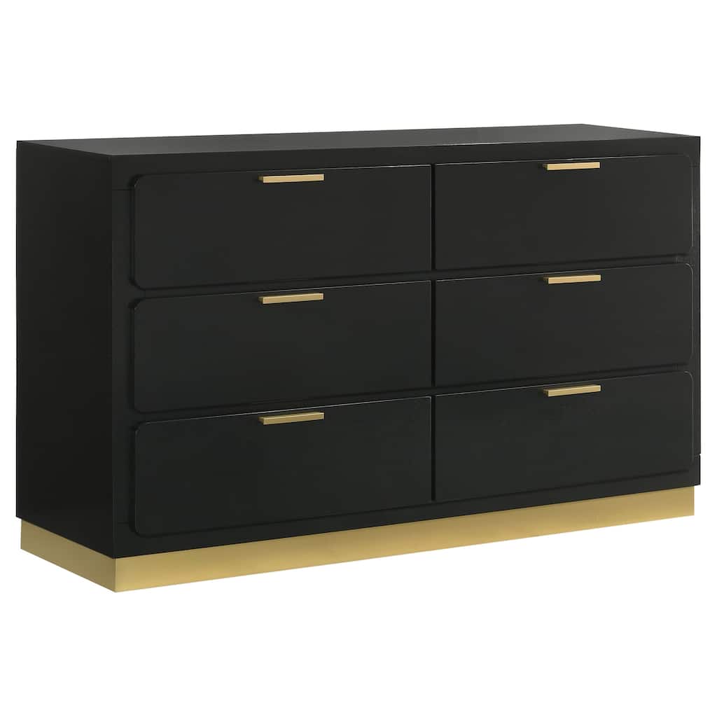 Caraway Contemporary Wood 6-drawer Dresser