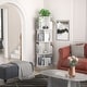 preview thumbnail 15 of 102, 4/5/6 Tiers Round Rotating Bookcase, Revolving Floor Standing Bookshelf Corner Organizer Display