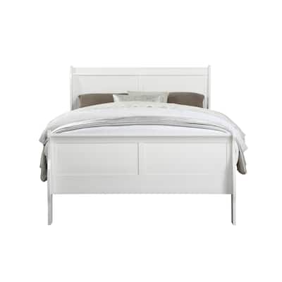 Louis Philippe White Finish Twin Bed