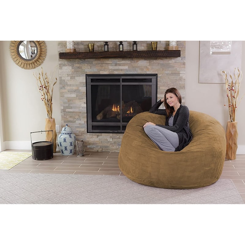Bean Bag Chair 5-foot Memory Foam Removable Cover Bean Bags