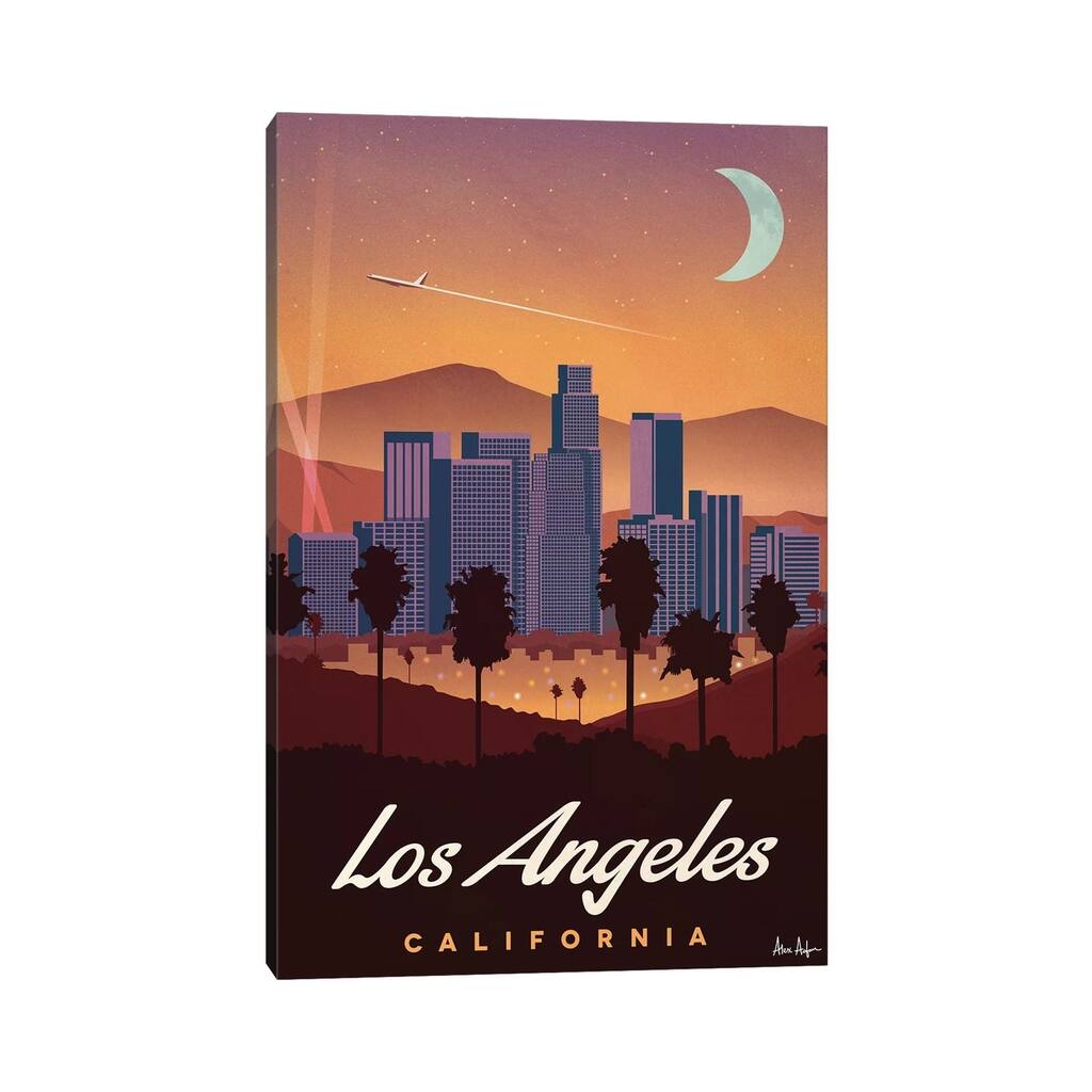 iCanvas "Los Angeles" by IdeaStorm Studios Canvas Print