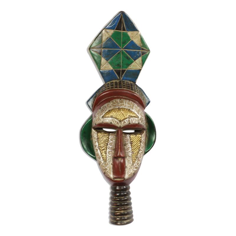 Novica Handmade Dzigbordi Beauty African Wood Mask