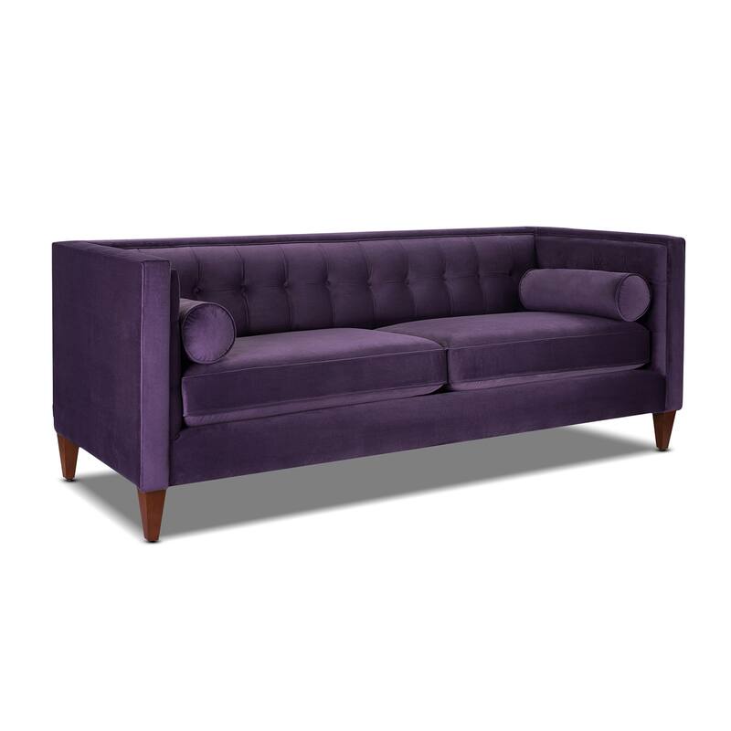Jack 84" Modern Upholstered Tufted Tuxedo Sofa