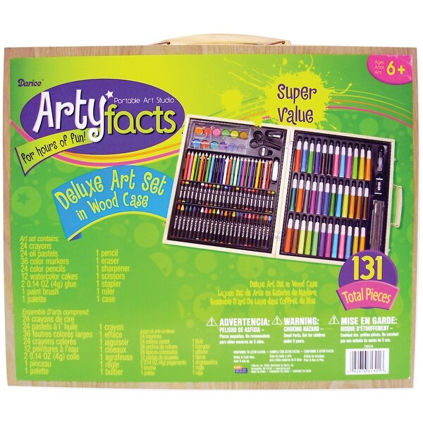 Shop Artyfacts Portable Art Studio Deluxe Kit W Wood Case Shop Artyfacts Portable Art Studio Deluxe Kit W Wood Case