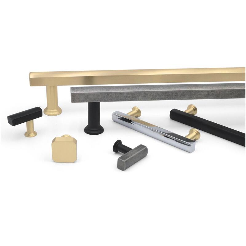 Hapny Home M30 SPLIT Mod 1-3/4" Long Solid Metal Luxury Offset T Bar