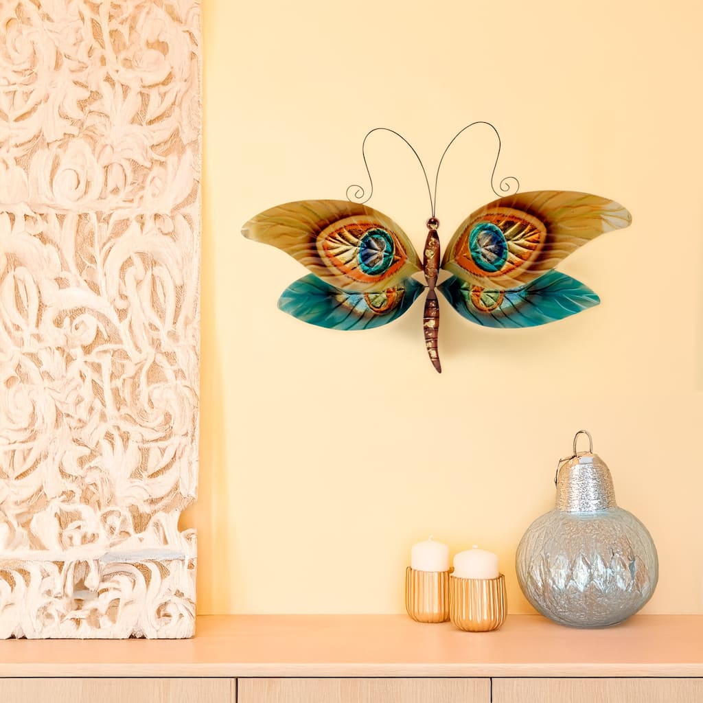 Dragonfly Wall Decor Peacock