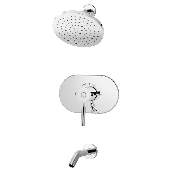 Symmons S-4302-1.5-TRM Sereno Tub and Shower Trim Package with 1.5 GPM Single Function Shower Head