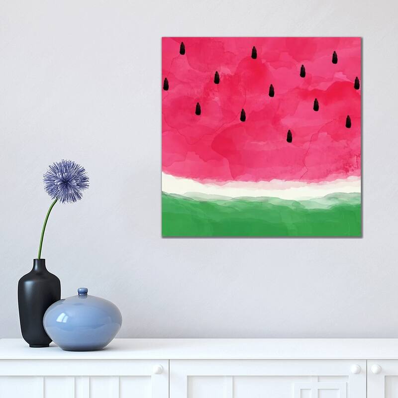 iCanvas "Watermelon Abstract" by Orara Studio Canvas Print - 18x18x1.5