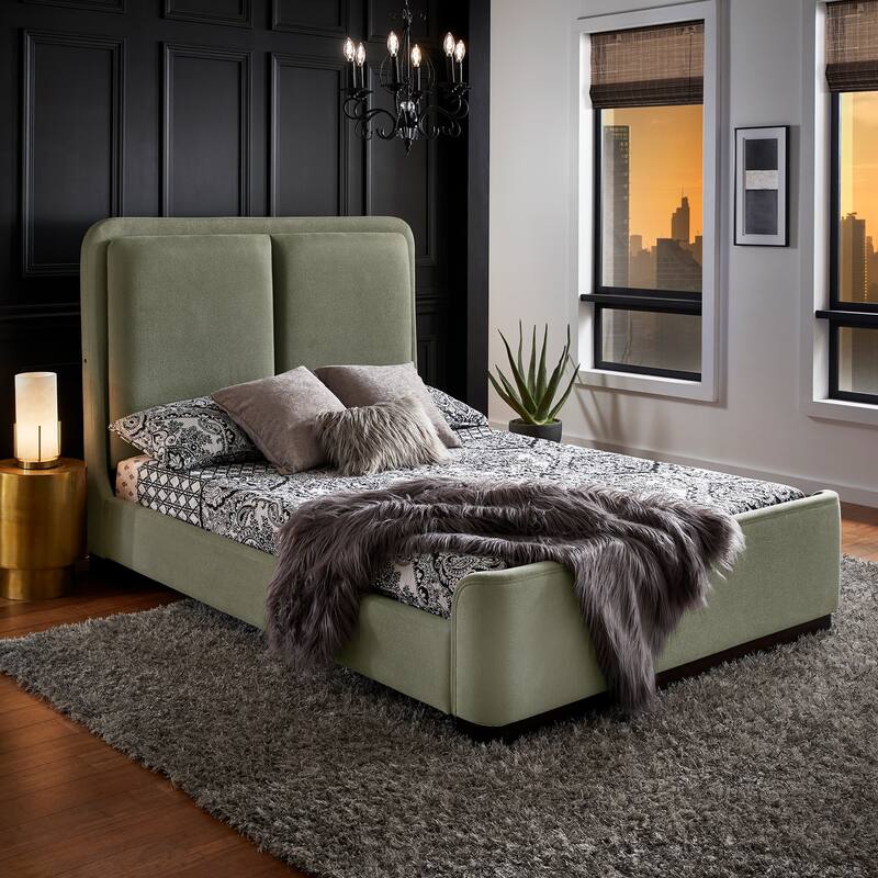 Noe Fabric Upholstered LED Platform Bed by iNSPIRE Q Modern