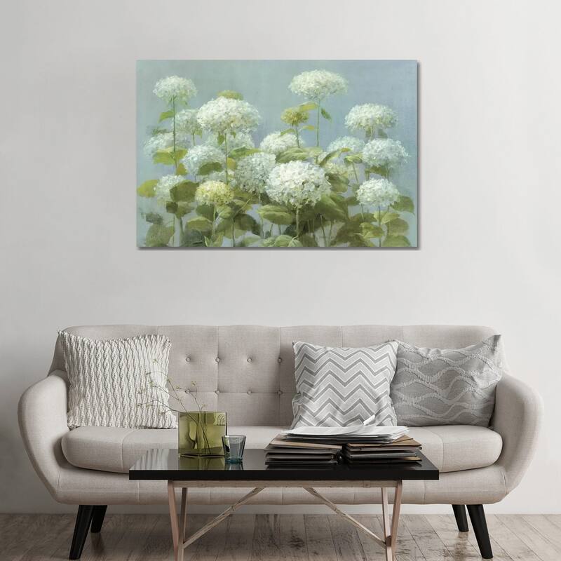 iCanvas "White Hydrangea Garden" by Danhui Nai Canvas Print - 32x48x1.5