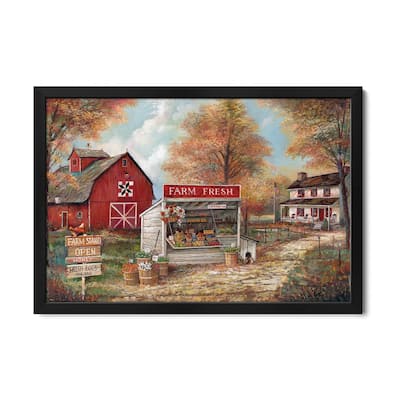 Farm Fresh Premium Framed Poster by Ruane Manning
