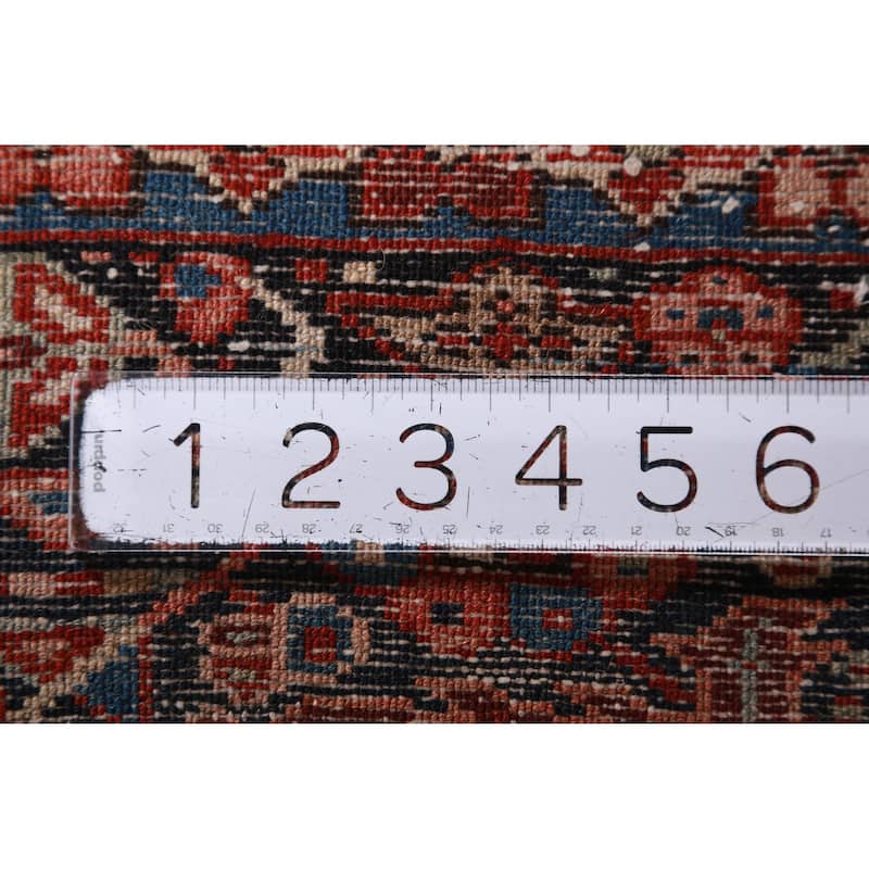 Hand Knotted Oriental 100% Wool Carpet Traditional Tribal Red Gharajeh Area Rug - 6' 3'' X 5' 0''